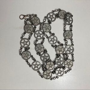 VINTAGE Goth/Wicca Pentagram belt